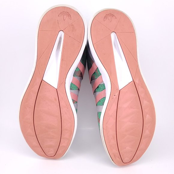 Adidas Women's Pink Green Camo SL Loop Size 10 - Picture 9 of 11